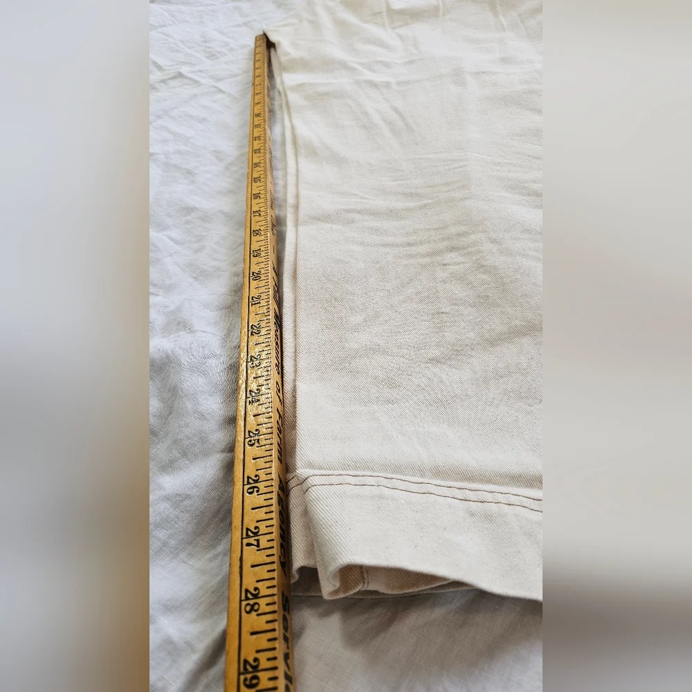 Old Navy Cream Straight Leg Pants - Picture 8 of 9